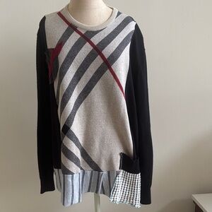 Catherine Doll Re-Worked Re-Imagined Patch Tunic Sweater